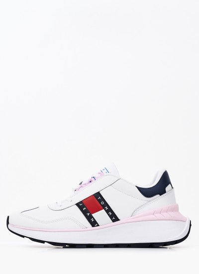 Γυναικεία Παπούτσια Casual Highcut.Basket Multi Δέρμα Tommy Hilfiger