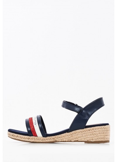 Παιδικές Σαγιονάρες & Πέδιλα Rope.Sandal Μπλε ECOleather Tommy Hilfiger