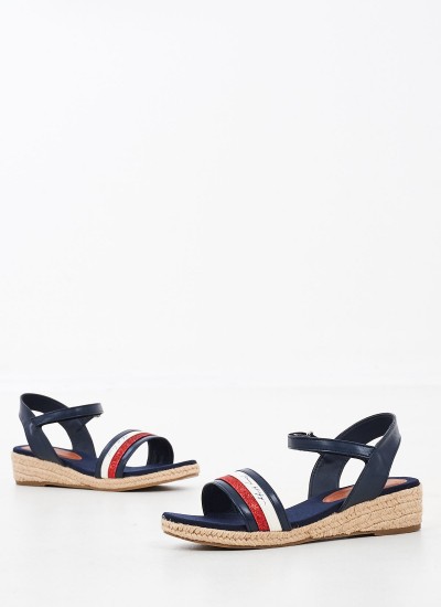 Παιδικές Σαγιονάρες & Πέδιλα Rope.Sandal Μπλε ECOleather Tommy Hilfiger