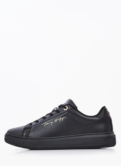 Γυναικεία Παπούτσια Casual Highcut.Basket Multi Δέρμα Tommy Hilfiger
