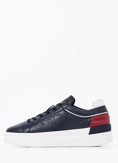 Γυναικεία Παπούτσια Casual Th.Feminine Μπλε Δέρμα Tommy Hilfiger