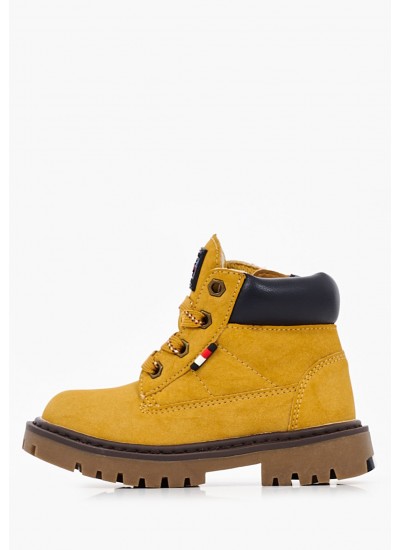 Παιδικά Μποτάκια A147X Καφέ Δέρμα Καστόρι Timberland