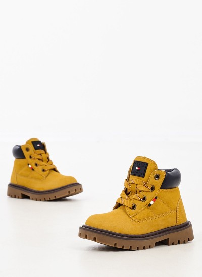 Παιδικά Μποτάκια A147X Καφέ Δέρμα Καστόρι Timberland