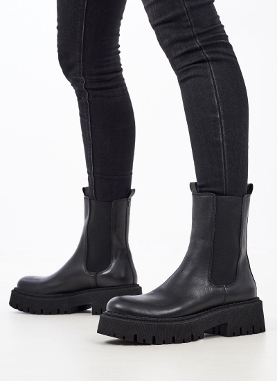 Women Boots Melrose Black Leather Ash