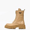 Women Boots 2253.15126 Beige Leather Mortoglou Ankle Boots Mortoglou 2253.15126-Beige