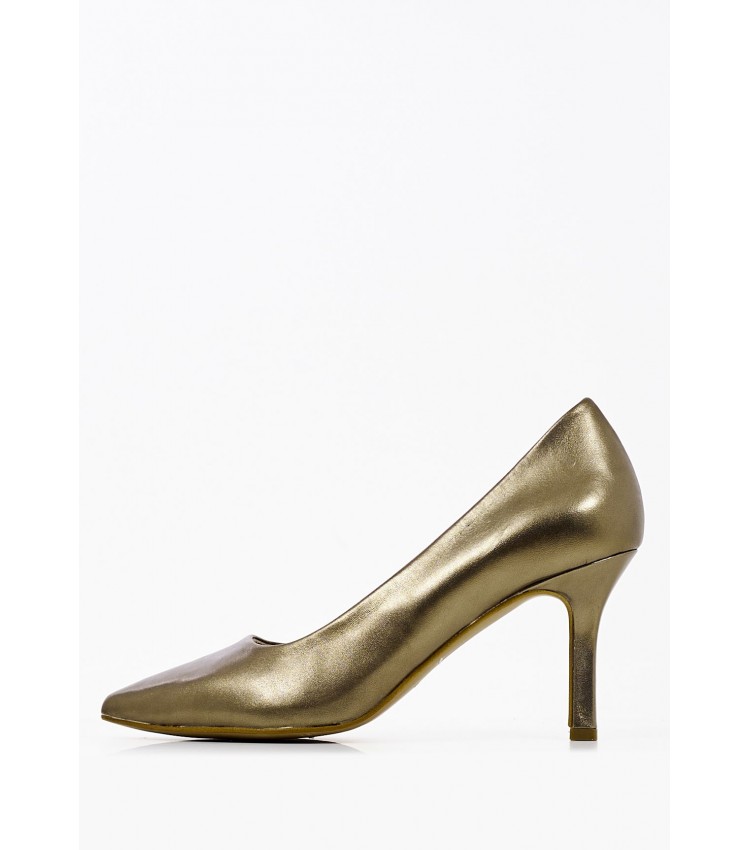 Women Pumps & Peeptoes High 22416 Bronze Leather Tamaris