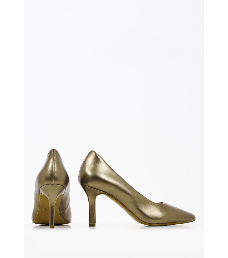 Women Pumps & Peeptoes High 22416 Bronze Leather Tamaris