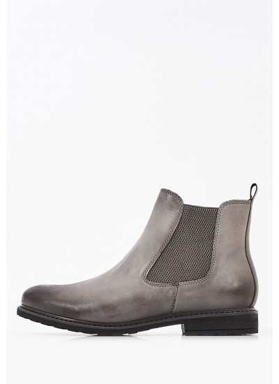 Ανδρικά Παπούτσια Δετά S5626.Flo Μαύρο Δέρμα Boss shoes