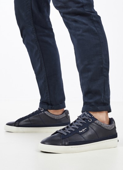 Ανδρικά Παντελόνια Callen.Crop Μαύρο Πολυεστέρα Pepe Jeans