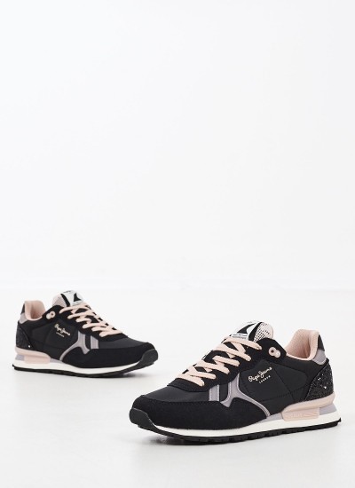 Παιδικά Παπούτσια Casual Britt.Star Μαύρο ECOleather Pepe Jeans