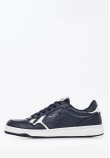 Men Casual Shoes Kore.Britt Blue Leather Pepe Jeans