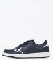 Men Casual Shoes Kore.Britt Blue Leather Pepe Jeans