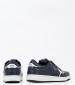 Men Casual Shoes Kore.Britt Blue Leather Pepe Jeans