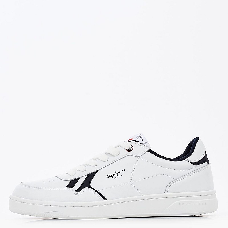 Ανδρικά Παπούτσια Casual Kore.Britt Άσπρο Δέρμα Pepe Jeans