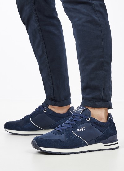 Ανδρικά Παντελόνια Callen.Crop Μαύρο Πολυεστέρα Pepe Jeans