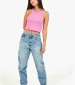 Women T-Shirts - Tops Piera Pink Cotton Pepe Jeans