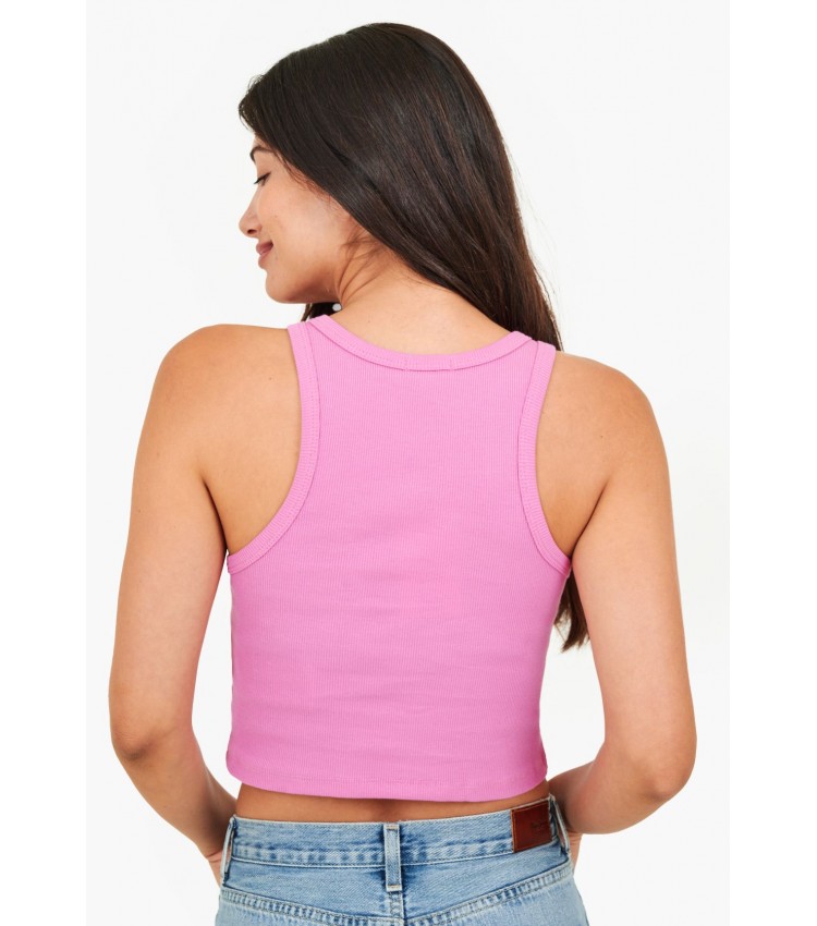 Women T-Shirts - Tops Piera Pink Cotton Pepe Jeans