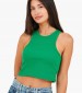 Women T-Shirts - Tops Piera Green Cotton Pepe Jeans