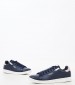 Men Casual Shoes Player.Basic Blue Leather Pepe Jeans