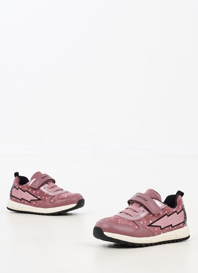 Παιδικά Παπούτσια Casual Alben.Ga Ροζ ECOleather Geox