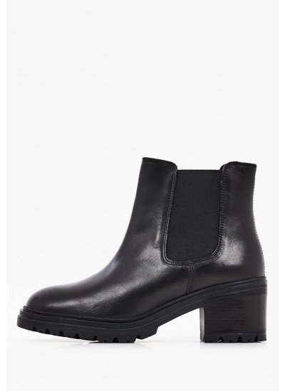 Women Boots Damiana.E Black Leather Geox