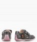 Kids Casual Shoes Each.Girl Grey Nubuck Leather Geox