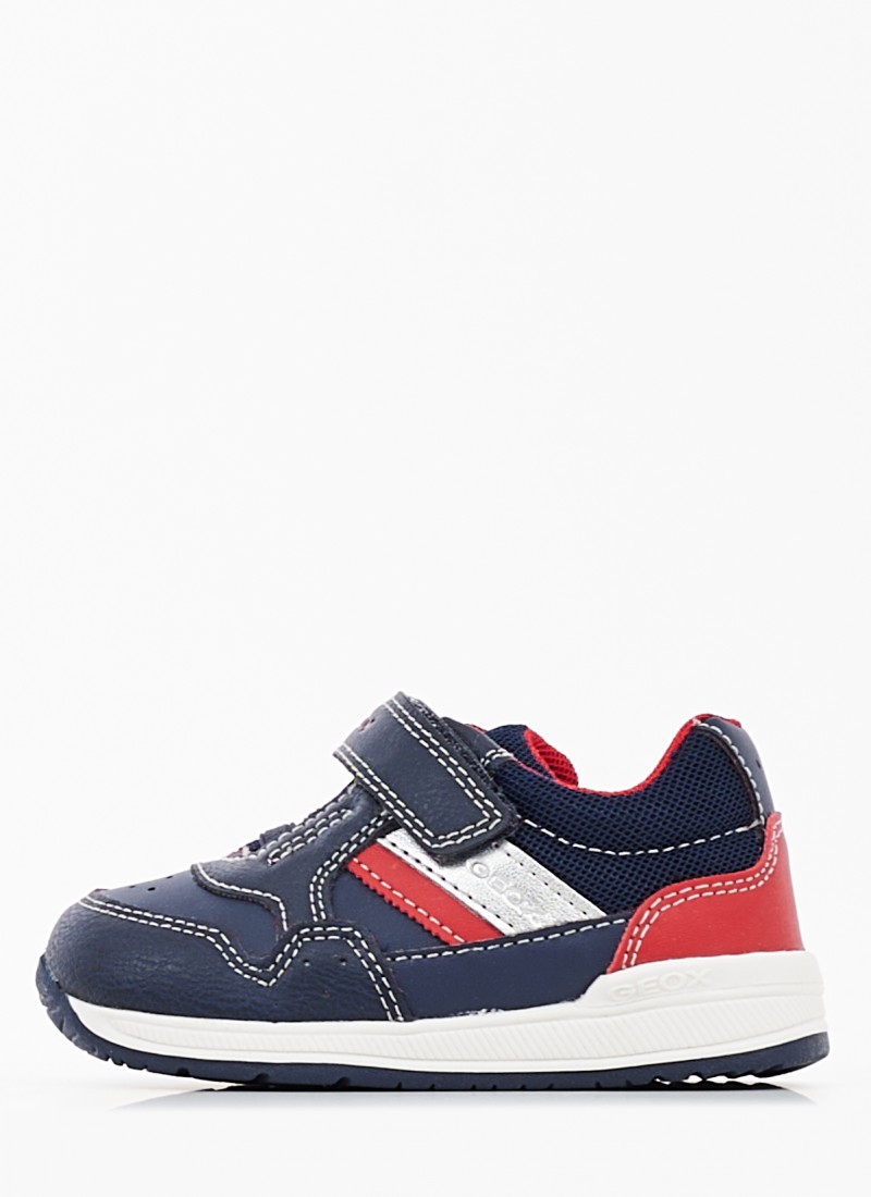 Aboard Previously Phobia Kids Casual Shoes from the Geox brand Rishon.Boy Blue ECOleather |  mortoglou.gr | eshop.