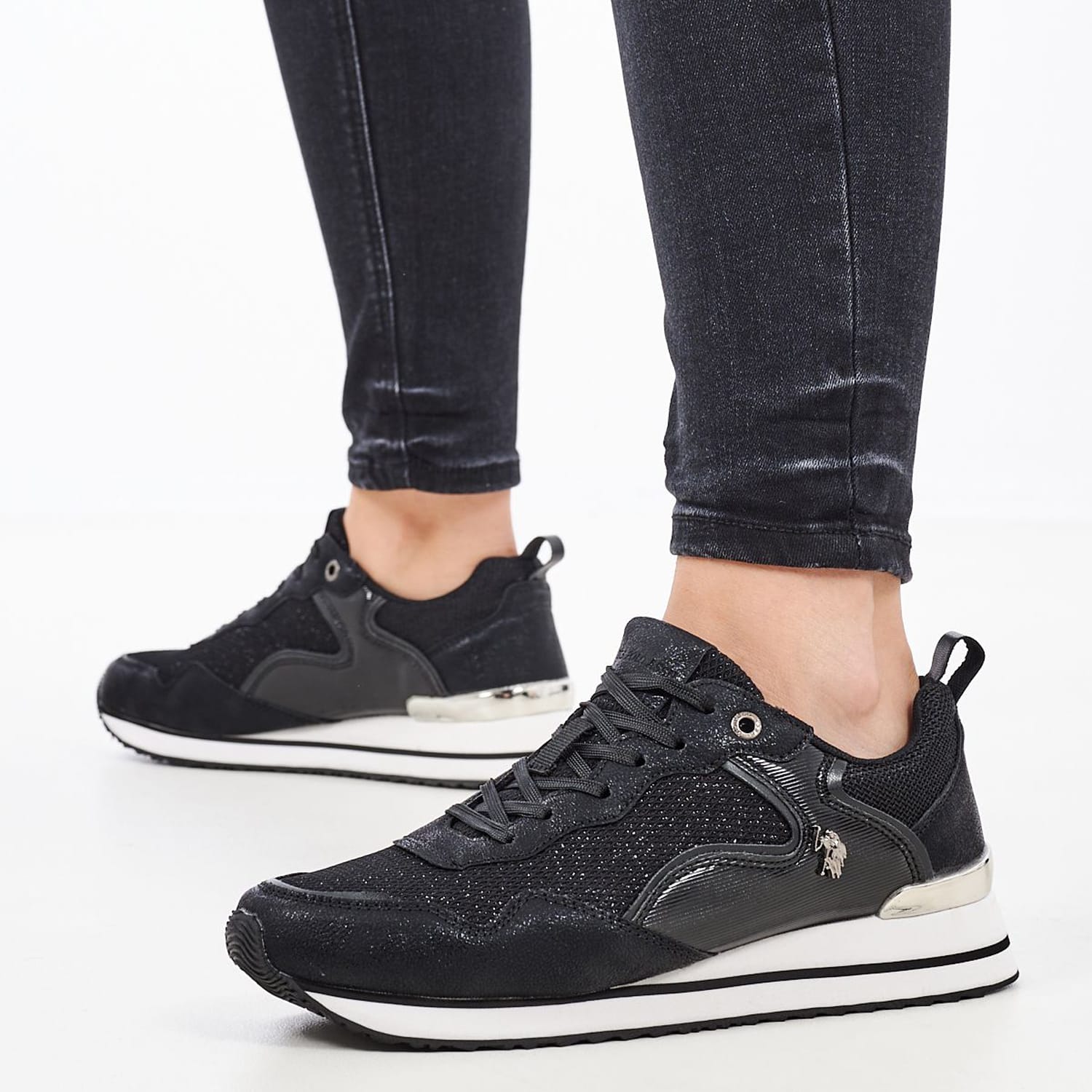 Γυναικεία Παπούτσια Casual Layla001B Μαύρο ECOnubuck U.S. Polo Assn.