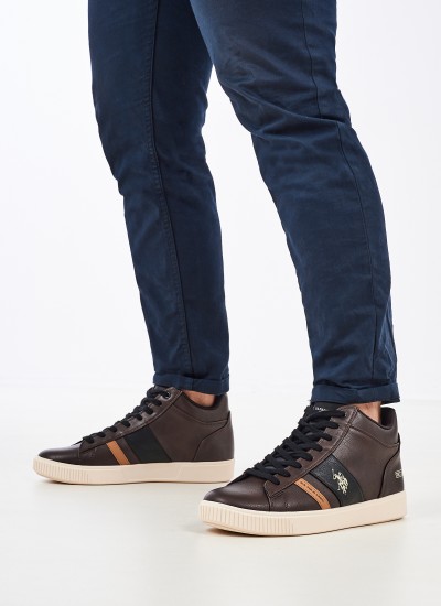 Ανδρικά Παπούτσια Casual U.Spherica.E Μπλε Δέρμα Geox