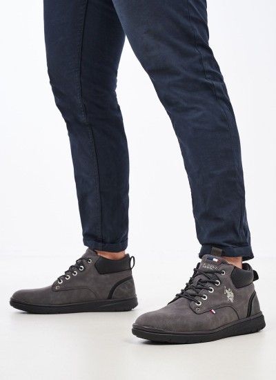 Ανδρικά Παπούτσια Casual Xirio001A Γκρι ECOleather U.S. Polo Assn.