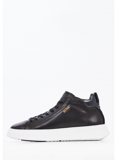 Ανδρικά Παπούτσια Casual U323 Μαύρο Δέρμα Boss shoes