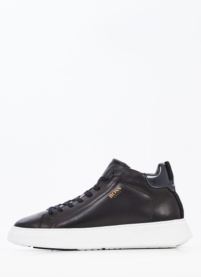 Ανδρικά Παπούτσια Casual U323 Μαύρο Δέρμα Boss shoes