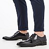 Ανδρικά Παπούτσια Δετά U4972.Flo Μαύρο Δέρμα Boss shoes
