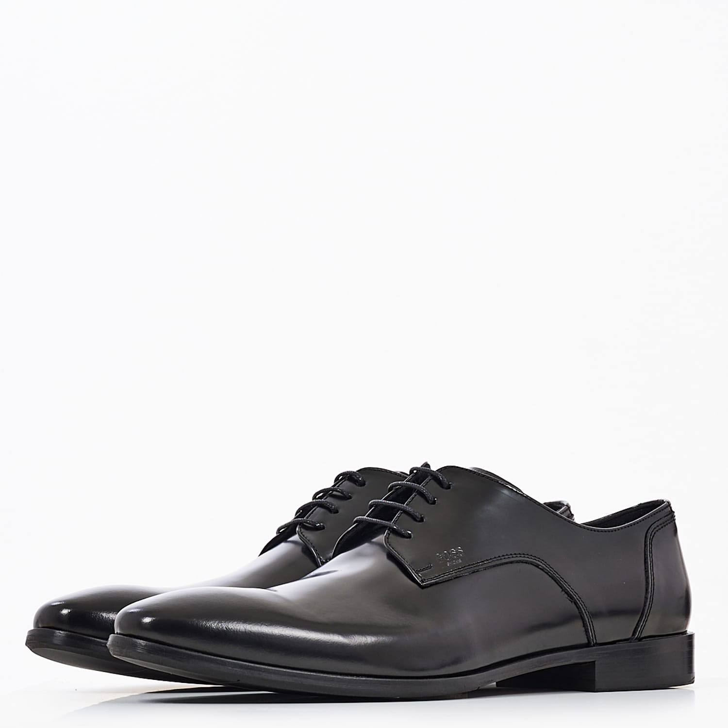Ανδρικά Παπούτσια Δετά U4972.Flo Μαύρο Δέρμα Boss shoes