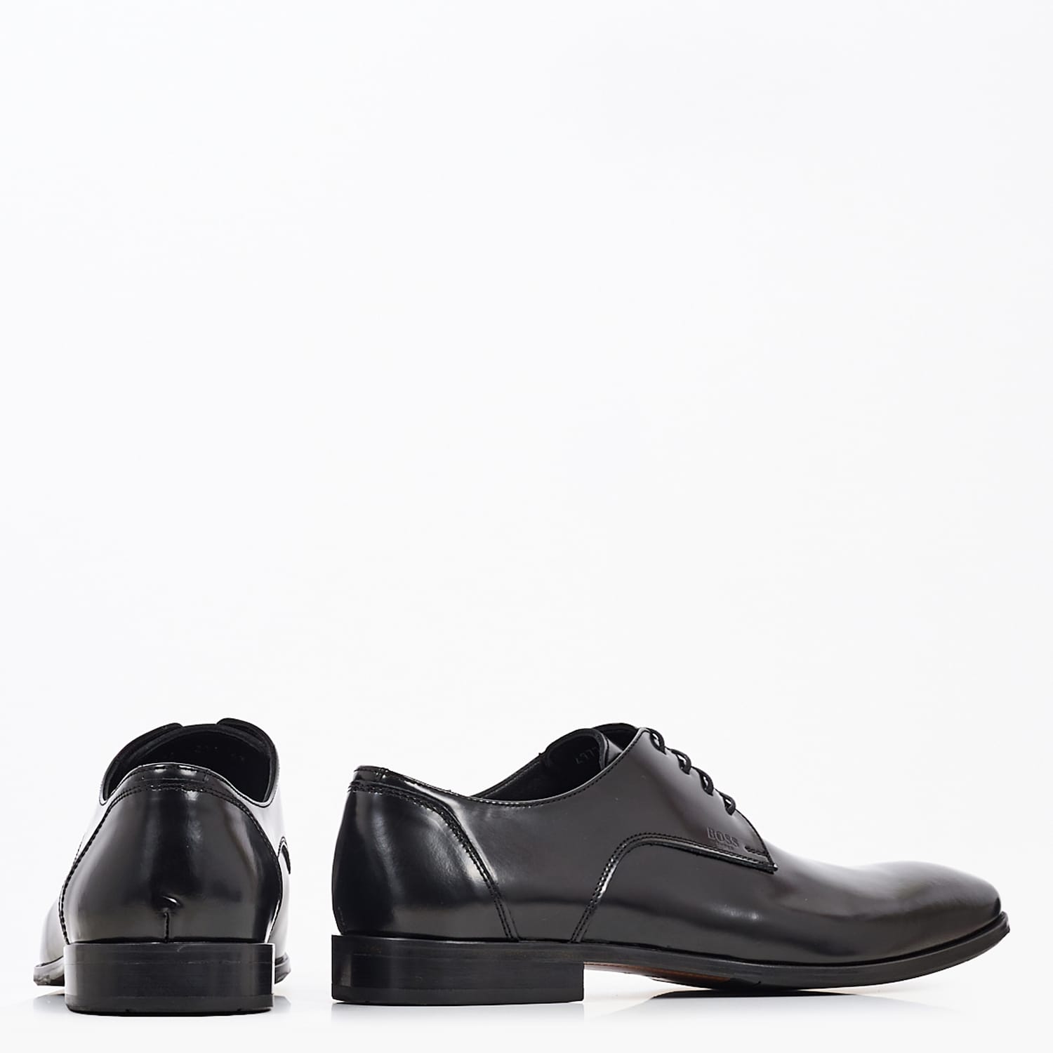 Ανδρικά Παπούτσια Δετά U4972.Flo Μαύρο Δέρμα Boss shoes