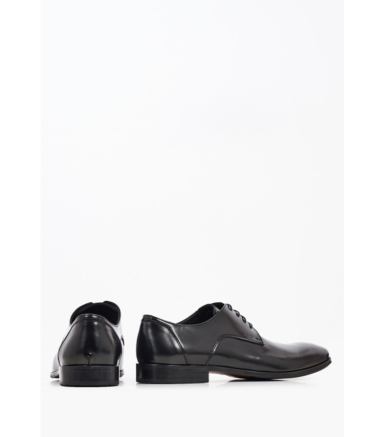 Men Shoes U4972.Flo Black Leather Boss shoes