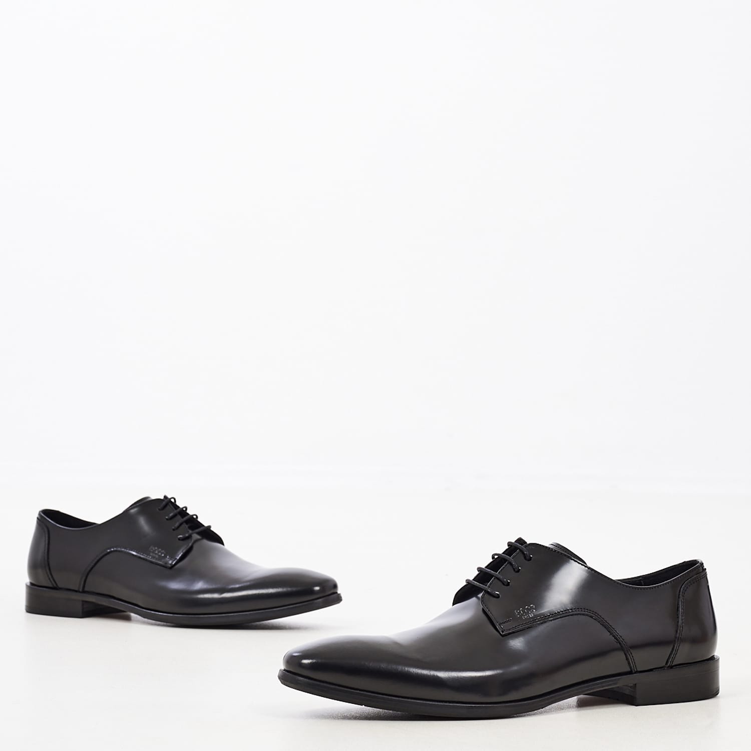 Ανδρικά Παπούτσια Δετά U4972.Flo Μαύρο Δέρμα Boss shoes
