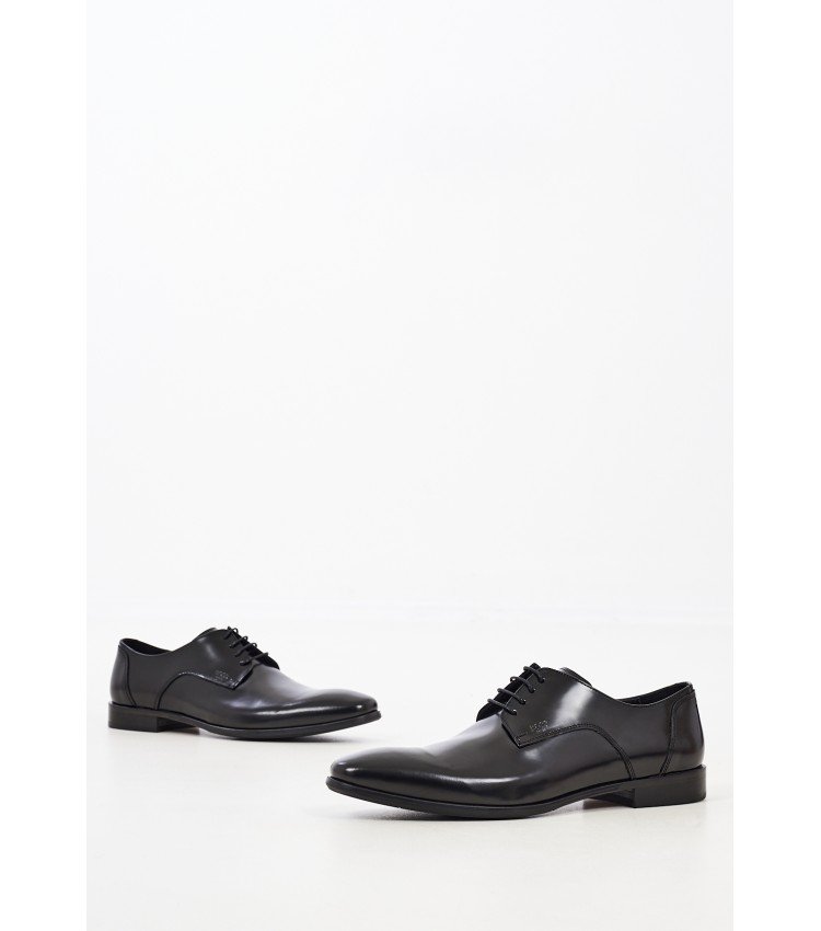 Men Shoes U4972.Flo Black Leather Boss shoes