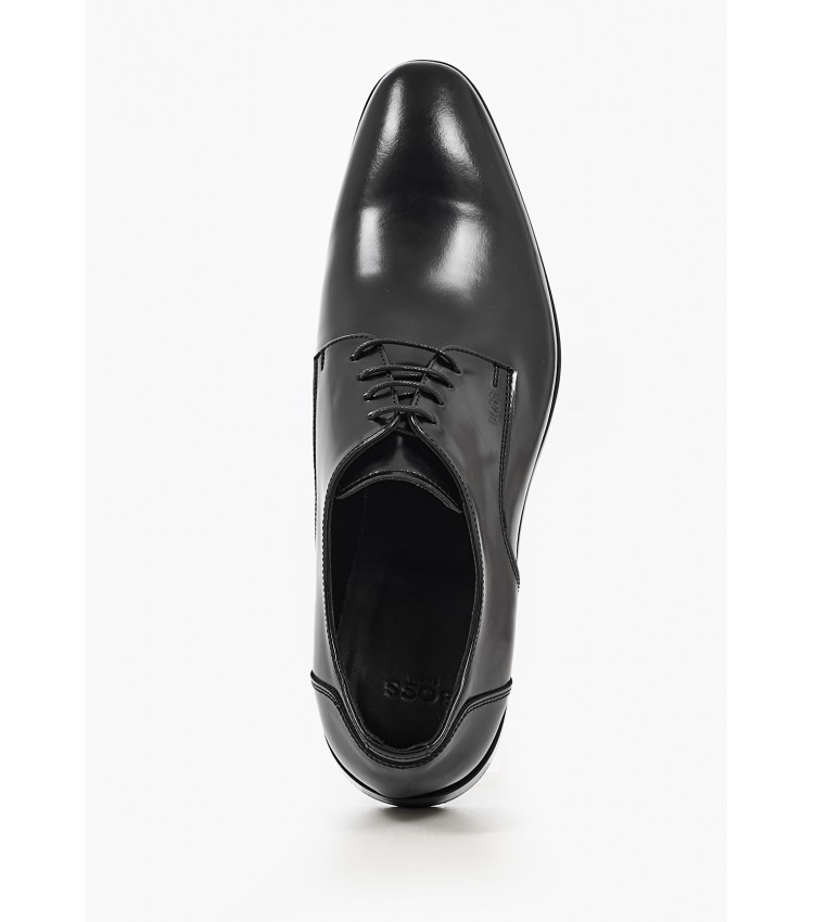 Men Shoes U4972.Flo Black Leather Boss shoes