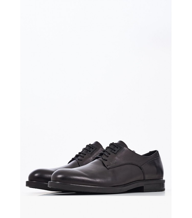 Men Shoes U6741 Black Leather Boss shoes