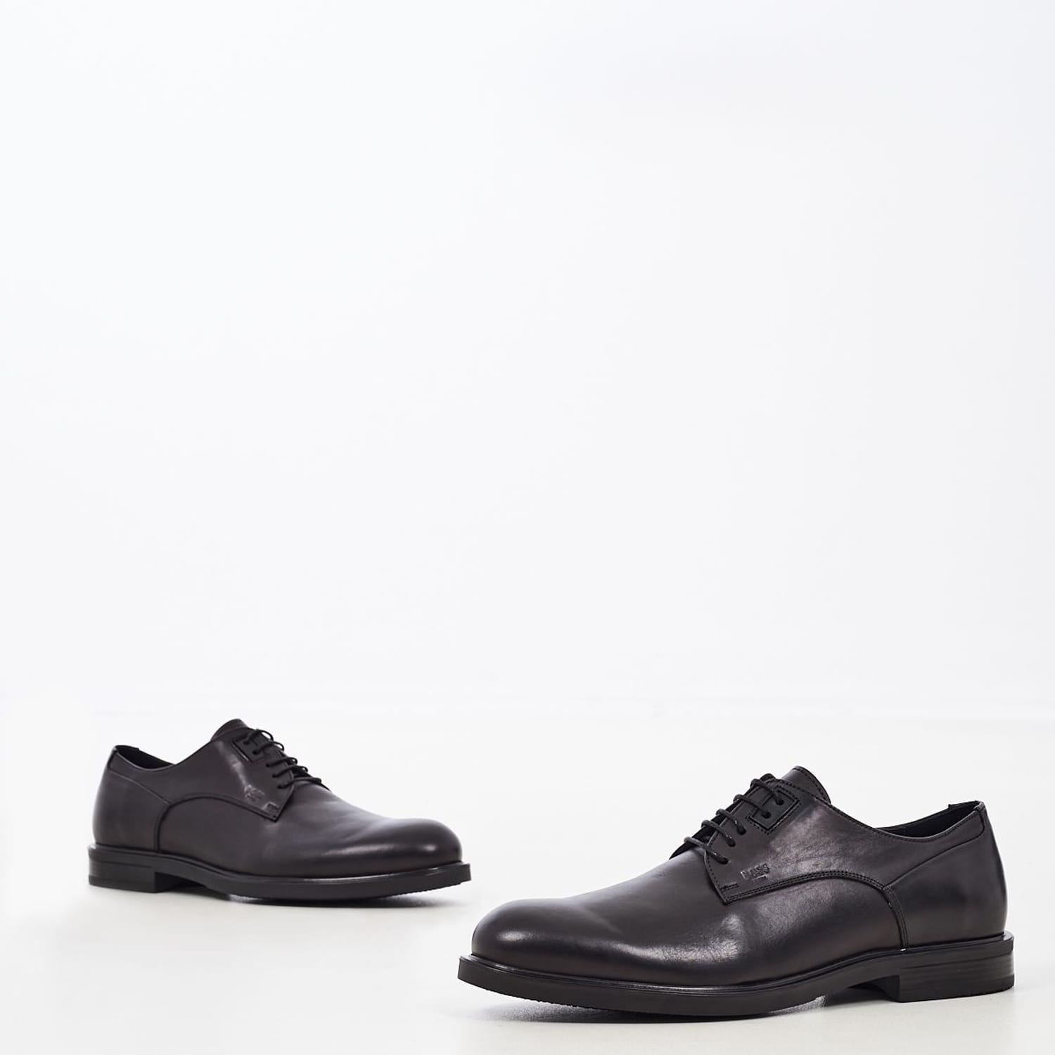 Ανδρικά Παπούτσια Δετά U6741 Μαύρο Δέρμα Boss shoes
