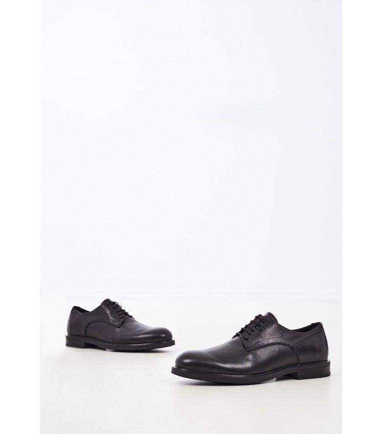 Men Shoes U6741 Black Leather Boss shoes