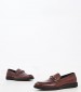 Men Moccasins U6895 Brown Leather Boss shoes