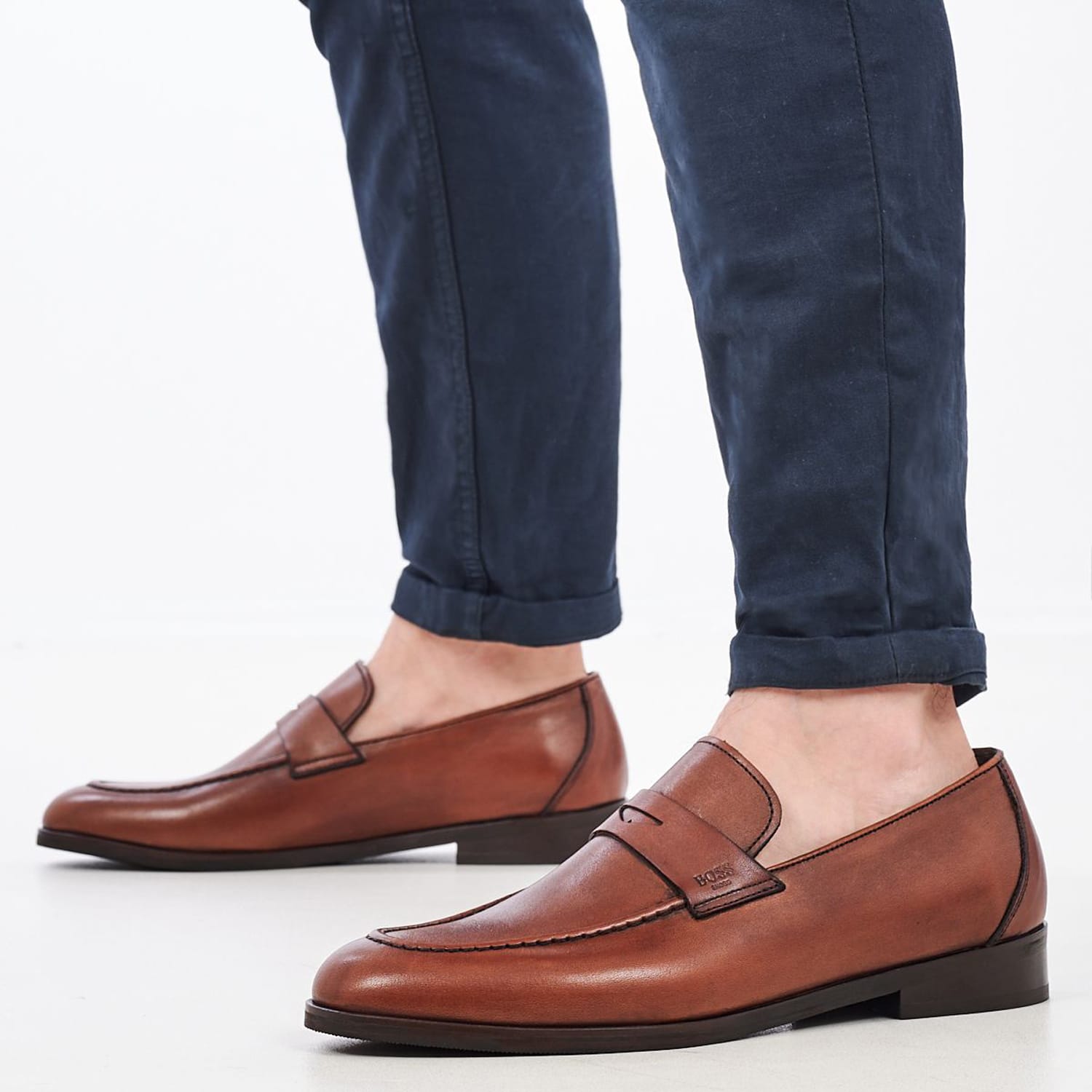 Ανδρικά Μοκασίνια U6960 Ταμπά Δέρμα Boss shoes