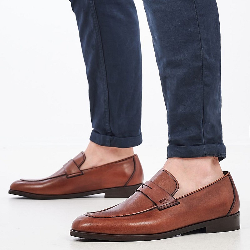 Ανδρικά Μοκασίνια U6960 Ταμπά Δέρμα Boss shoes