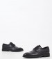 Ανδρικά Παπούτσια Δετά U6983 Μαύρο Δέρμα Boss shoes
