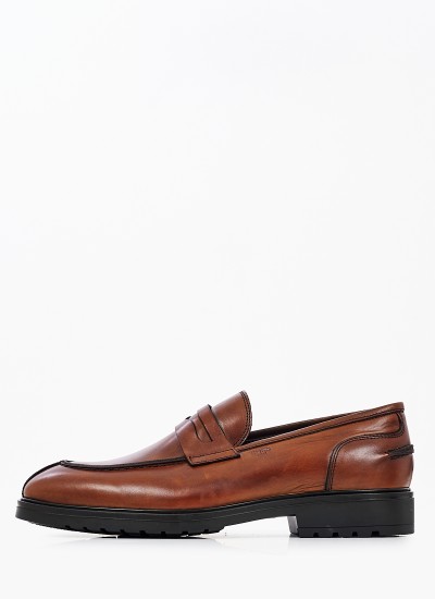 Ανδρικά Μοκασίνια U7013 Ταμπά Δέρμα Boss shoes