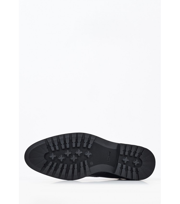 Ανδρικά Μποτάκια U7020 Μαύρο Δέρμα Boss shoes