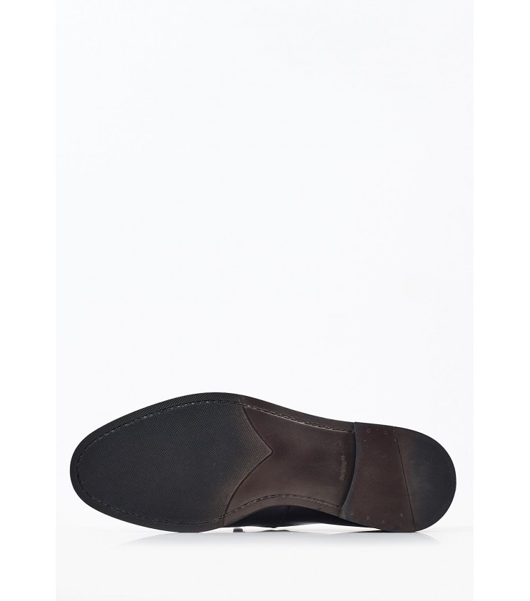 Ανδρικά Μοκασίνια U7047 Μαύρο Δέρμα Boss shoes