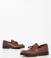 Men Moccasins U7047 Brown Leather Boss shoes